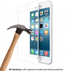 Protection écran verre trempé Eiger 3D GLASS Apple iPhone 7/8/6S/6 Plus Blanc