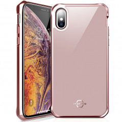 Coque rigide ITSKINS HYBRID GLASS Apple iPhone XS MAX Rose