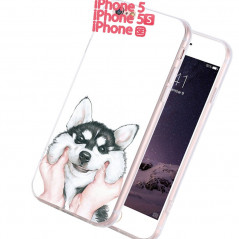 Coque silicone gel HUSKY Apple iPhone 5/5S/SE