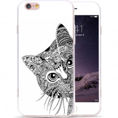 Coque silicone gel CHAT AZTEC Apple iPhone 6/6s