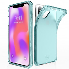 Coque souple ITSKINS Spectrum Clear Apple iPhone XS MAX Bleu