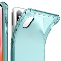 Coque souple ITSKINS Spectrum Clear Apple iPhone XS MAX Bleu