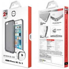 Coque souple ITSKINS Spectrum Clear Apple iPhone 5/5S/SE Noir