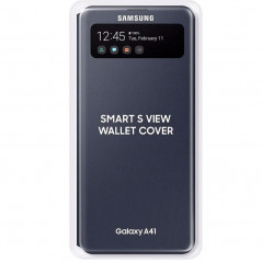 Etui folio Samsung SMART S VIEW EF-EA415P Samsung Galaxy A41 Noir