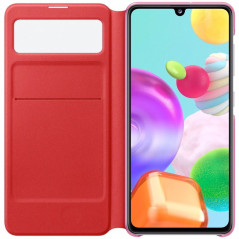 Etui folio Samsung SMART S VIEW EF-EA415P Samsung Galaxy A41 Blanc