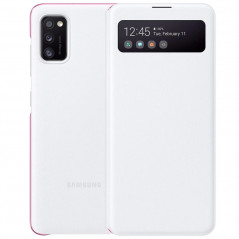 Etui folio Samsung SMART S VIEW EF-EA415P Samsung Galaxy A41 Blanc