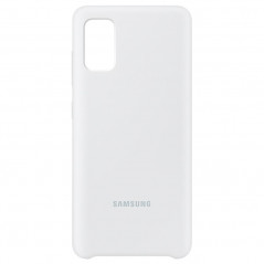 Coque silicone gel doux Samsung EF-PA415T Samsung Galaxy A41 Blanc