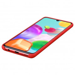 Coque silicone gel doux Samsung EF-PA415T Samsung Galaxy A41 Rouge