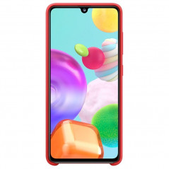 Coque silicone gel doux Samsung EF-PA415T Samsung Galaxy A41 Rouge