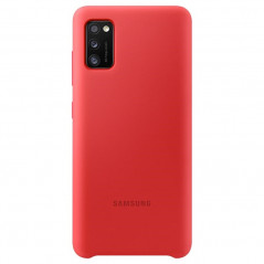 Coque silicone gel doux Samsung EF-PA415T Samsung Galaxy A41 Rouge