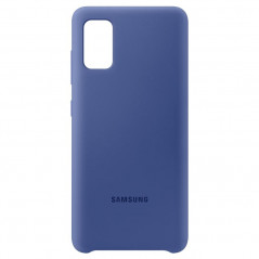 Coque silicone gel doux Samsung EF-PA415T Samsung Galaxy A41 Bleu