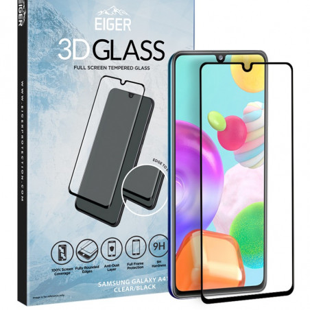 Protection écran verre trempé Eiger 3D GLASS CF Samsung Galaxy A41