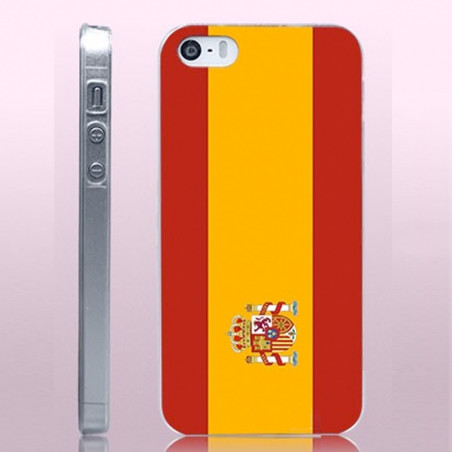 Coque rigide drapeau ESPAGNE Apple iPhone 5/5S/SE