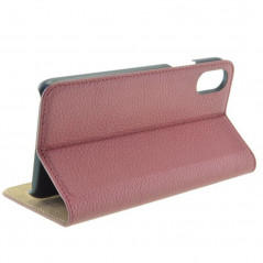 Etui cuir Mike Galeli MARC Series Apple iPhone X/XS Violet (Plum)