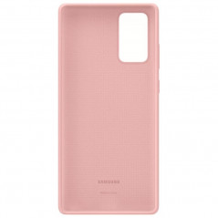 Coque silicone gel doux Samsung EF-PN980T Samsung Galaxy Note 20/20 5G Rose (Mystic Bronze)