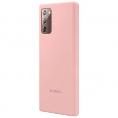 Coque silicone gel doux Samsung EF-PN980T Samsung Galaxy Note 20/20 5G Rose (Mystic Bronze)