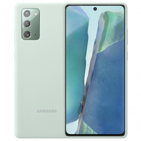 Coque silicone gel doux Samsung EF-PN980T Samsung Galaxy Note 20/20 5G Vert (Mystic Green)