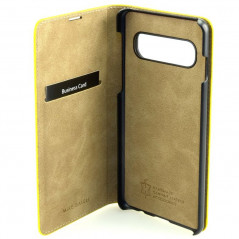 Etui cuir Mike Galeli MARC Series Samsung Galaxy S10e Jaune