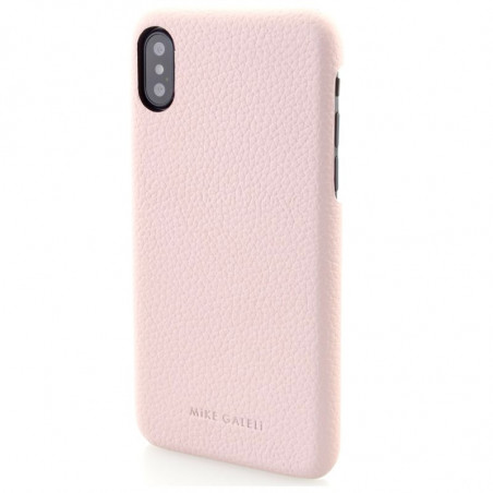 Coque cuir Mike Galeli LENNY Series Apple iPhone XS MAX Rose