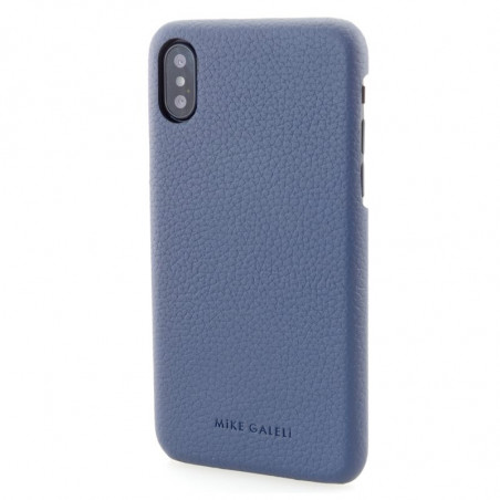 Coque cuir Mike Galeli LENNY Series Apple iPhone XS MAX Bleu