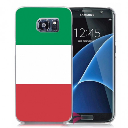 Coque rigide drapeau ITALIE Samsung Galaxy S7 Edge