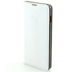 Etui cuir Mike Galeli MARC Series Samsung Galaxy S10 Blanc