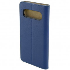 Etui cuir Mike Galeli MARC Series Samsung Galaxy S10 Bleu