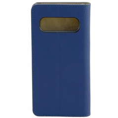 Etui cuir Mike Galeli MARC Series Samsung Galaxy S10 Bleu