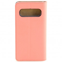 Etui cuir Mike Galeli MARC Series Samsung Galaxy S10 Plus Rose (Corail)