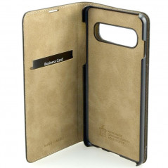 Etui cuir Mike Galeli MARC Series Samsung Galaxy S10 Plus Noir