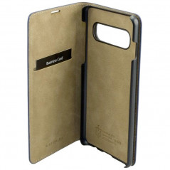 Etui cuir Mike Galeli MARC Series Samsung Galaxy S10 Plus Bleu