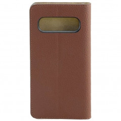Etui cuir Mike Galeli MARC Series Samsung Galaxy S10 Plus Marron
