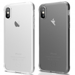 Coque souple ITSKINS NANO GEL DUO Apple iPhone X/XS Noir-Clair