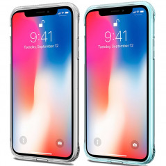 Coque souple ITSKINS NANO GEL DUO Apple iPhone X/XS Bleu-Clair