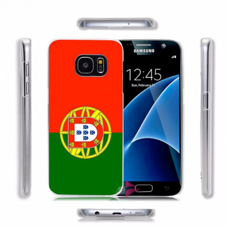 Coque rigide drapeau PORTUGAL Samsung Galaxy S7