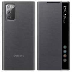 Etui folio Samsung Smart Clear view EF-ZN980C Samsung Galaxy Note 20/20 5G Noir (Mystic Black)