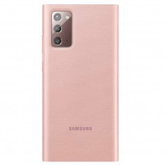 Etui folio Samsung Smart Clear view EF-ZN980C Samsung Galaxy Note 20/20 5G Rose (Mystic Bronze)
