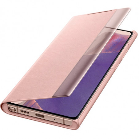 Etui folio Samsung Smart Clear view EF-ZN980C Samsung Galaxy Note 20/20 5G Rose (Mystic Bronze)