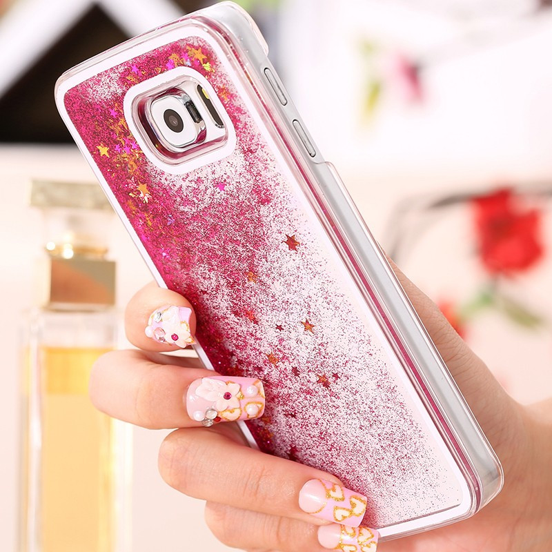 Coque Pailletée Quicksand Star Samsung Galaxy S6