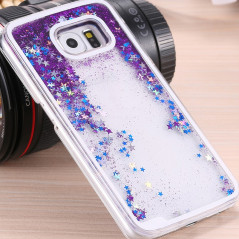 Coque Pailletée Quicksand Star Samsung Galaxy S6 Violet