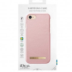 Coque rigide iDeal of Sweden Saffiano Series Apple iPhone 7/8/6S/6/SE 2020 Rose