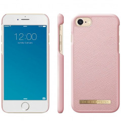 Coque rigide iDeal of Sweden Saffiano Series Apple iPhone 7/8/6S/6/SE 2020 Rose
