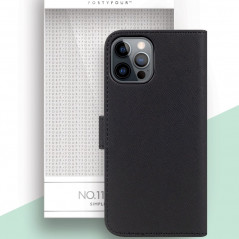 Etui folio FORTYFOUR No.11 Apple iPhone 12/12 PRO Noir