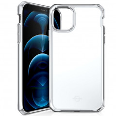 Coque rigide ITSKINS HYBRID GLASS Apple iPhone 12/12 PRO Argent (Silver)