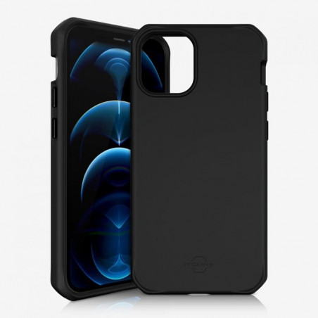 Coque rigide ITSKINS HYBRID SILK Apple iPhone 12/12 PRO Noir