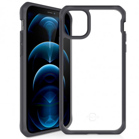 Itskins – iPhone 12 / iPhone 12 PRO Coque HYBRID SOLID - Noir
