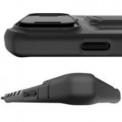 Coque antichoc ITSKINS SLIDELOCK STAND Apple iPhone 12/12 PRO Noir