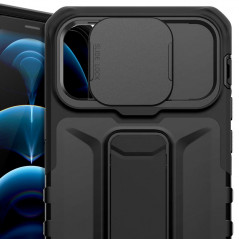 Coque antichoc ITSKINS SLIDELOCK STAND Apple iPhone 12/12 PRO Noir