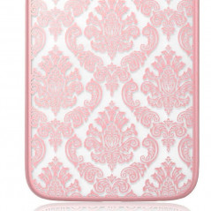 Coque DAMASK FLORA Samsung Galaxy S6 Edge Rose clair