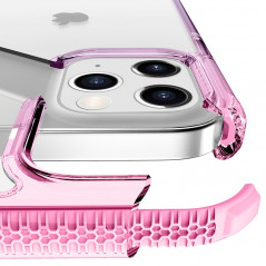 Coque rigide ITSKINS SUPREME PRISM Apple iPhone 12/12 PRO Rose (Pink-Grey)